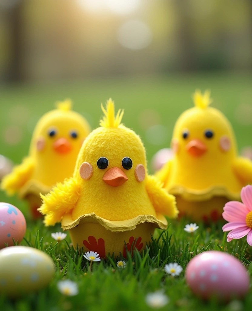 12 Adorable Easter Crafts for Families That Will Make Your Holiday Extra Special! - 4. Egg Carton Chicks