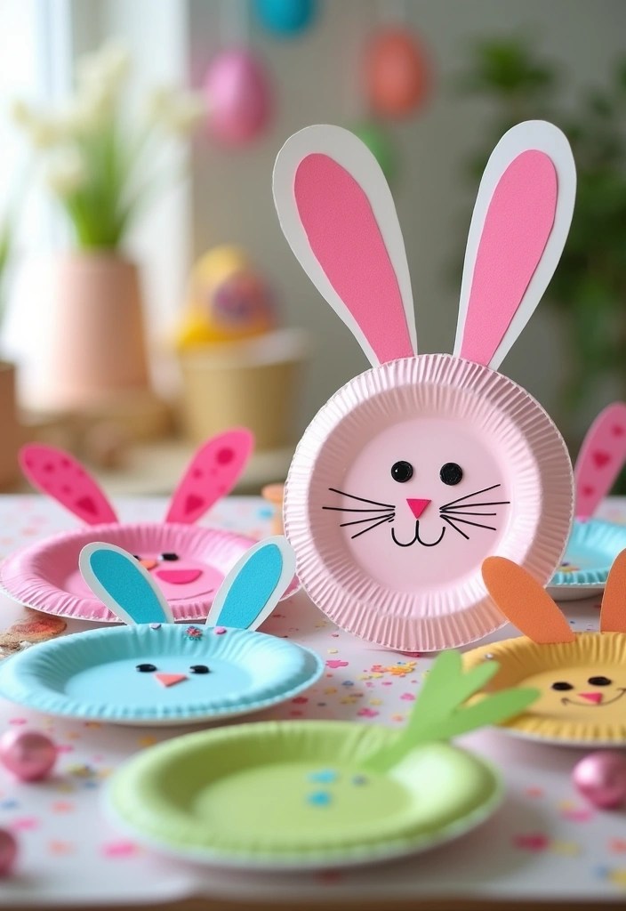 12 Adorable Easter Crafts for Families That Will Make Your Holiday Extra Special! - 9. Paper Plate Bunnies