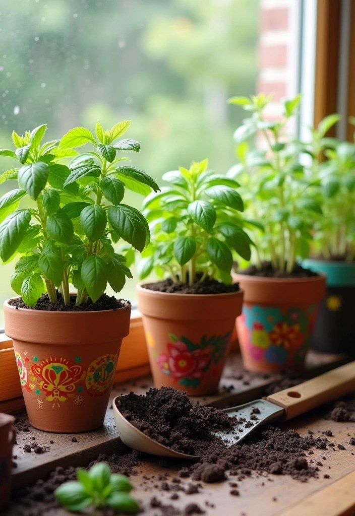 14 Easy DIY Spring Decor Projects That'll Transform Your Home Without Breaking the Bank! - 3. Painted Terracotta Pots