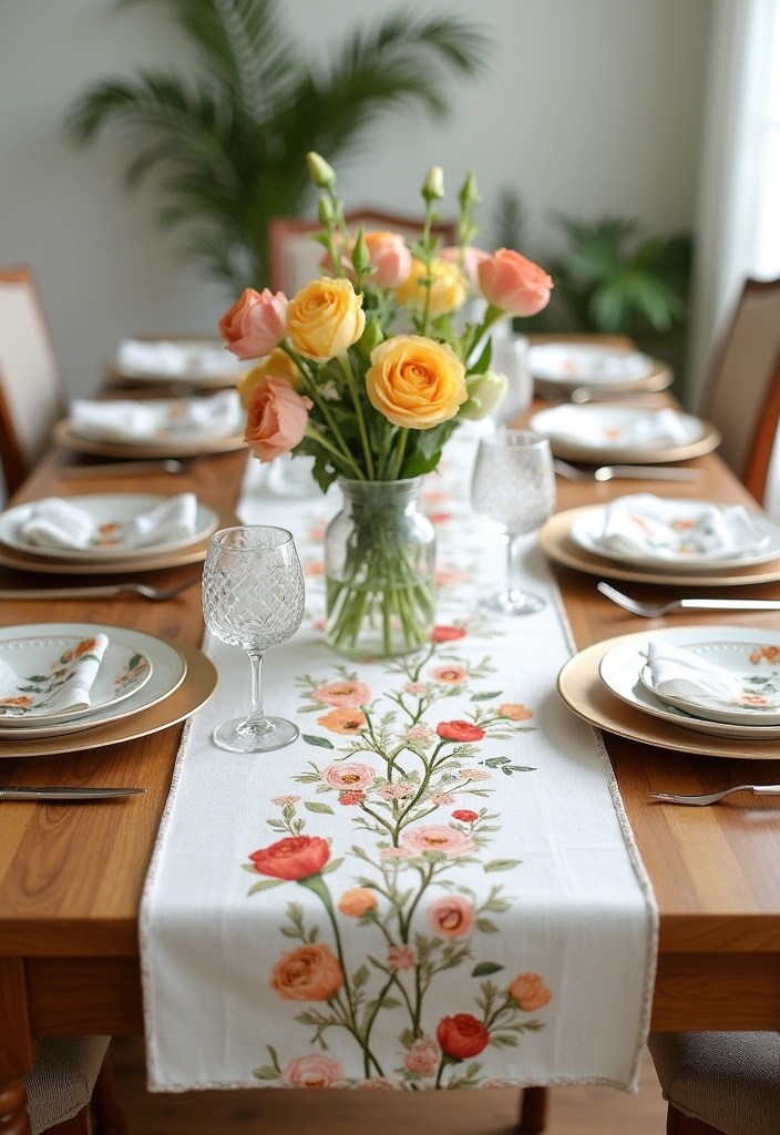 14 Easy DIY Spring Decor Projects That'll Transform Your Home Without Breaking the Bank! - 6. DIY Spring Table Runner