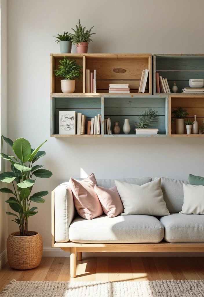 15 DIY Storage Furniture Ideas That Will Organize Your Life (#11 Is Genius!) - 1. Rustic Wooden Crate Shelves