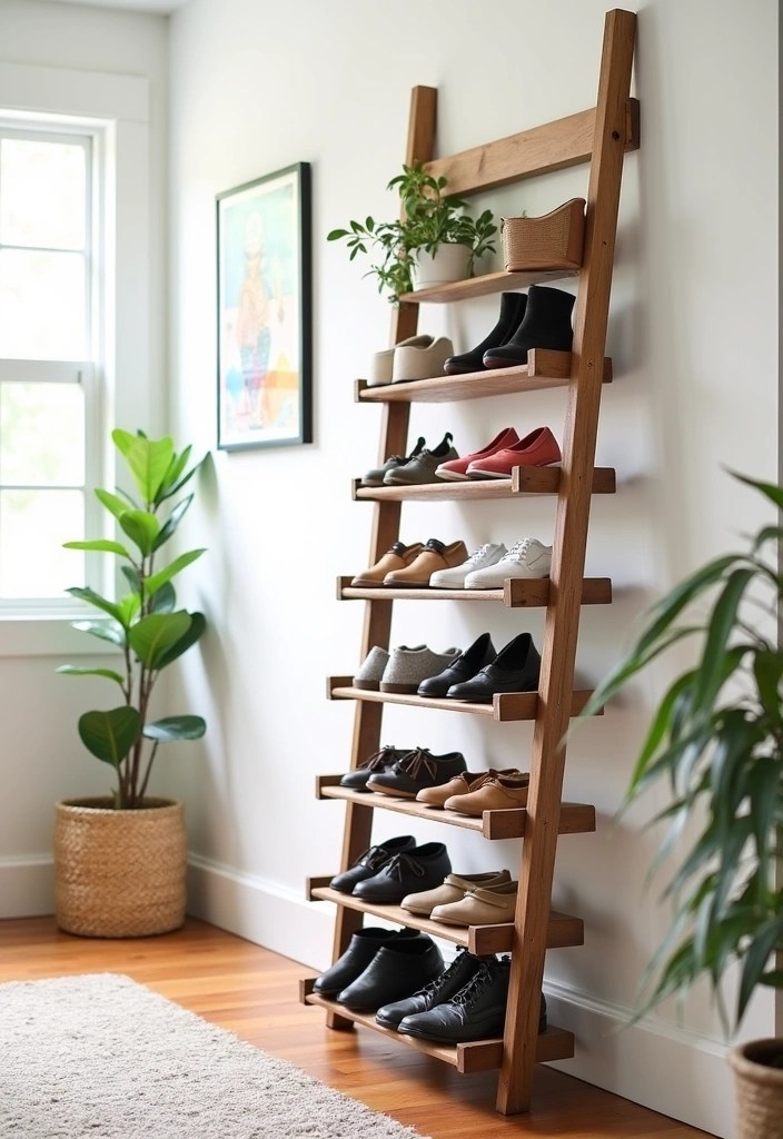 15 DIY Storage Furniture Ideas That Will Organize Your Life (#11 Is Genius!) - 13. Shoe Storage Ladder