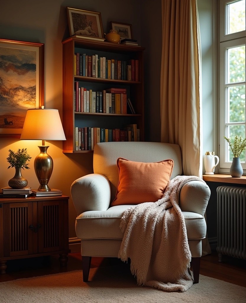 15 Office Decor Ideas That Will Transform Your Workspace Into a Productivity Powerhouse! - 3. Create a Cozy Reading Nook