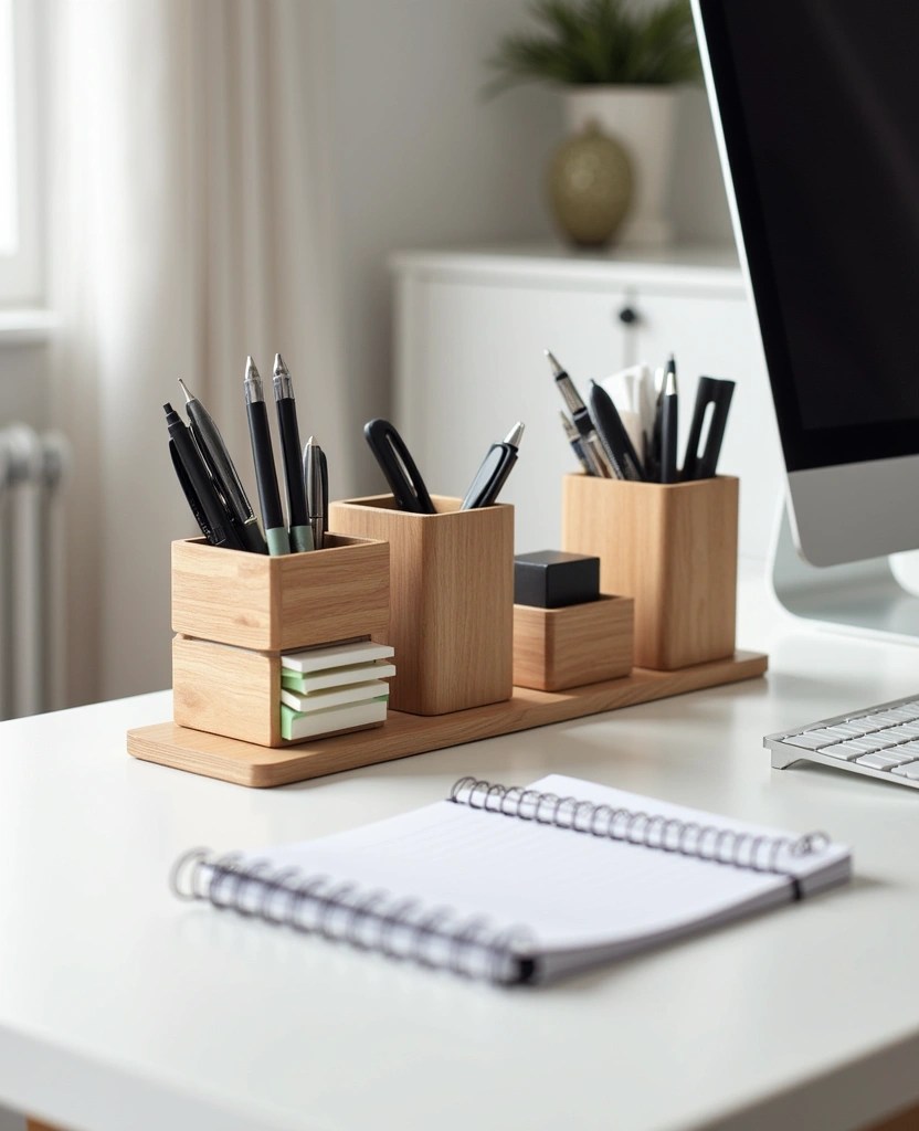 15 Office Decor Ideas That Will Transform Your Workspace Into a Productivity Powerhouse! - 4. Stylish and Functional Desk Organizers