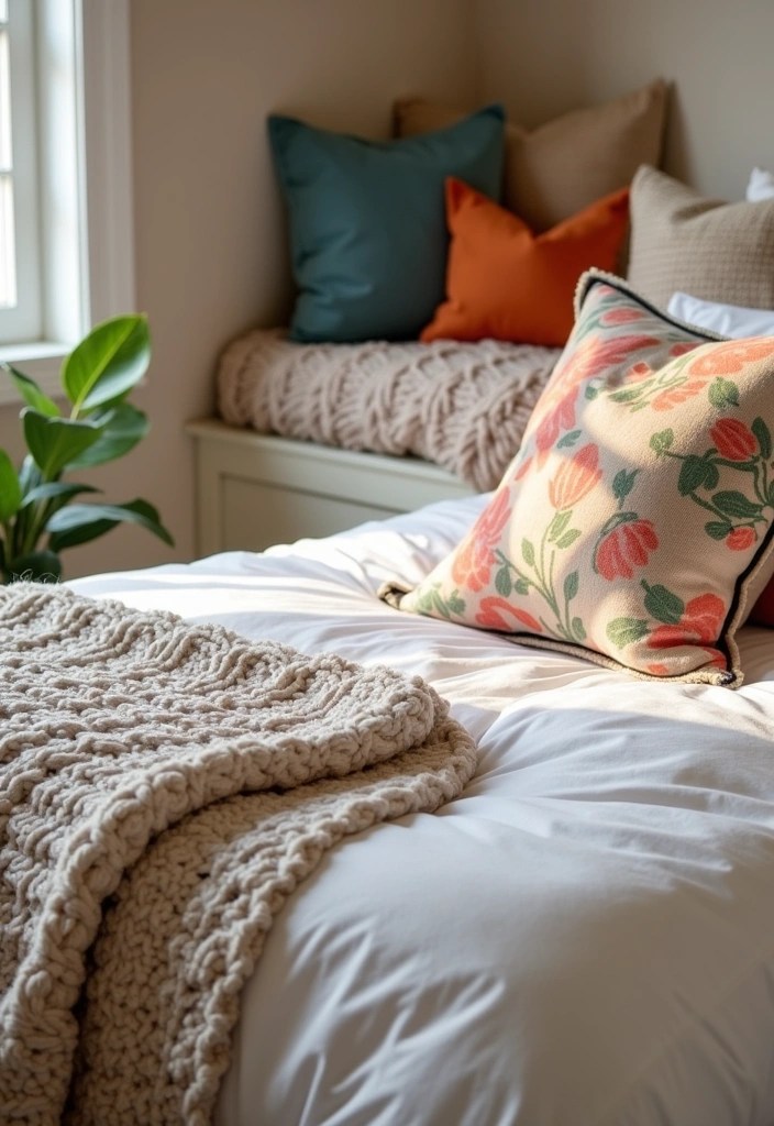 15 Stunning Bedroom Refresh Ideas That'll Make You Want to Stay in Bed Forever! - 1. Layered Textiles for Ultimate Comfort