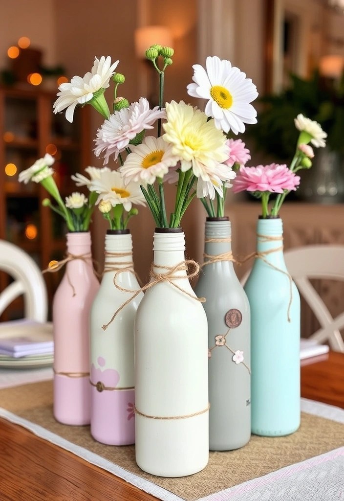 20 Easy DIY Home Projects That Will Transform Your Space Without Breaking the Bank! - 14. Upcycled Glass Bottles