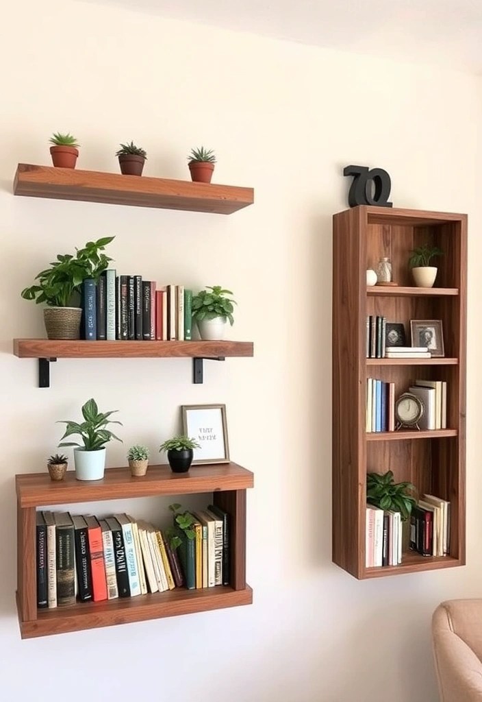 20 Easy DIY Home Projects That Will Transform Your Space Without Breaking the Bank! - 2. Reclaimed Wood Shelves