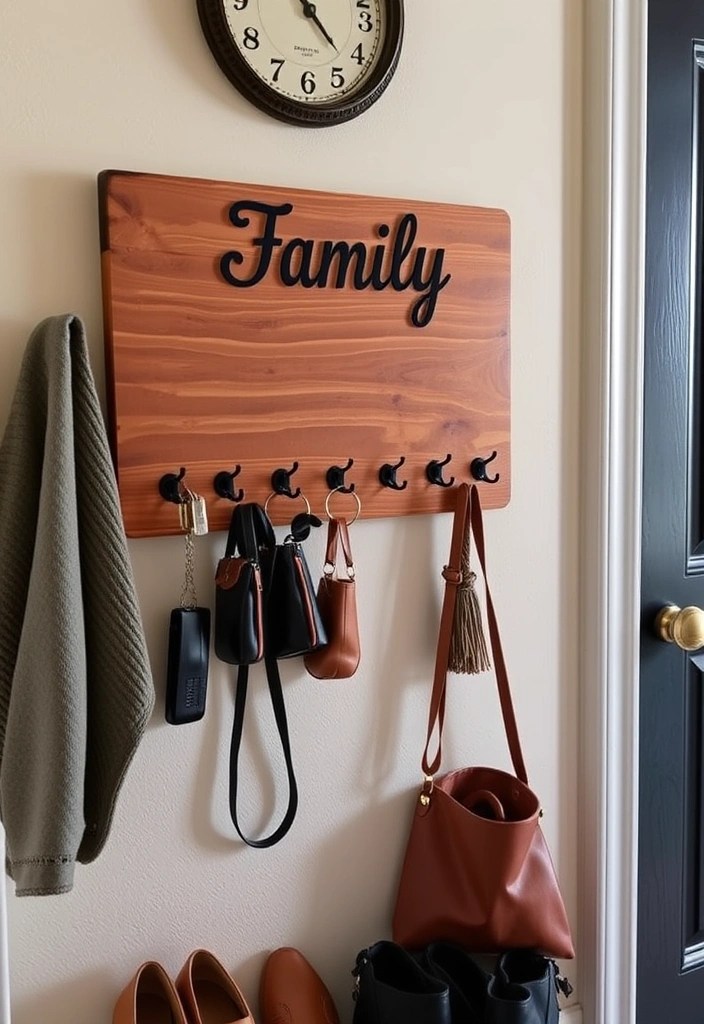 20 Easy DIY Home Projects That Will Transform Your Space Without Breaking the Bank! - 20. Wall-Mounted Key Holder