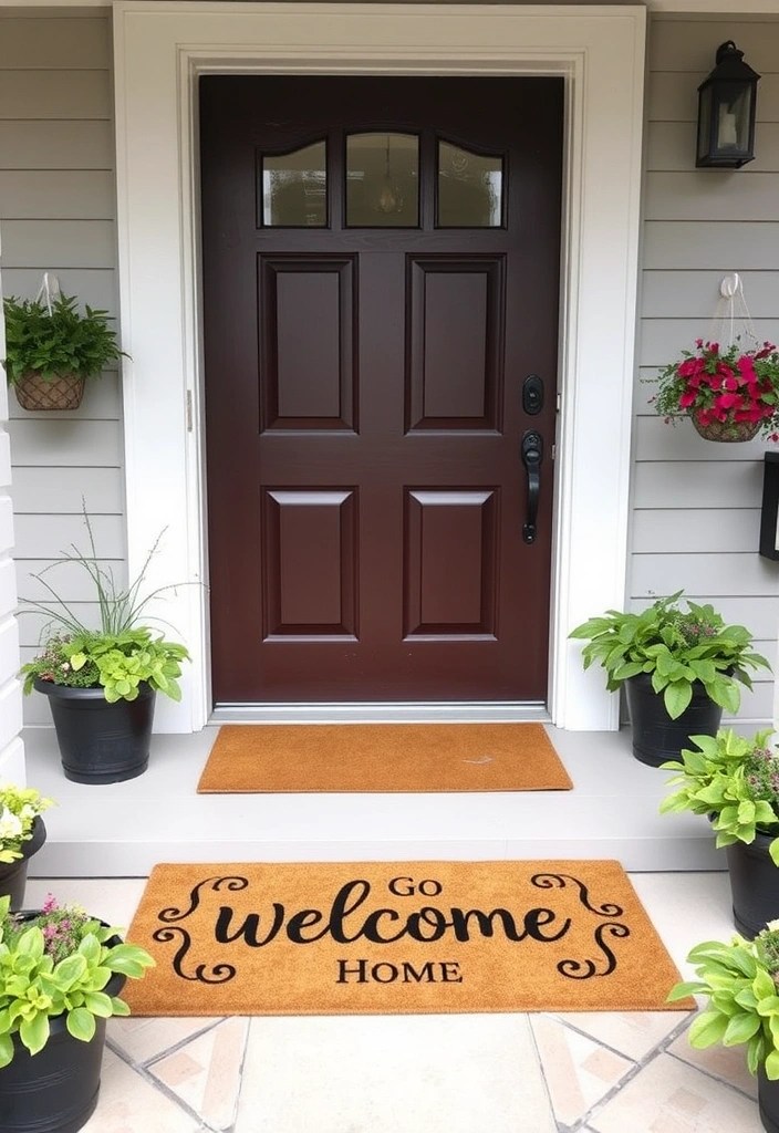 20 Easy DIY Home Projects That Will Transform Your Space Without Breaking the Bank! - 7. Customized Doormat