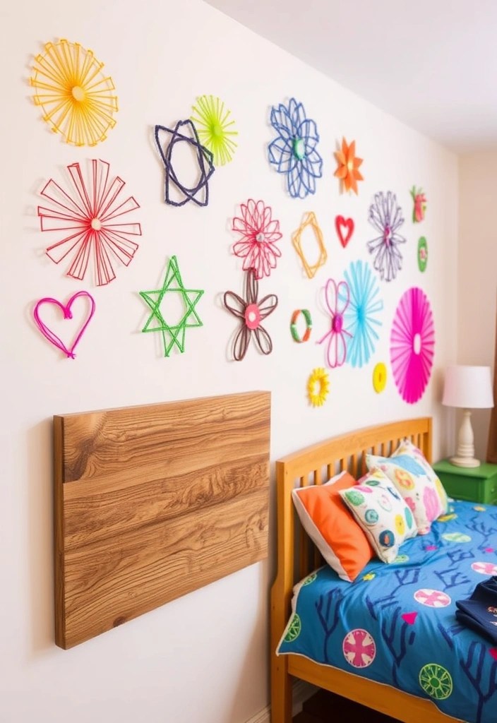 21 Dreamy Bedroom Makeovers That Cost Less Than $100 (You’ll Love #4!) - 11. Decorative String Art