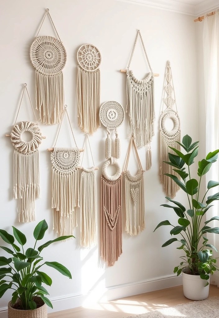 21 Dreamy Bedroom Makeovers That Cost Less Than $100 (You’ll Love #4!) - 16. Textured Wall Hangings