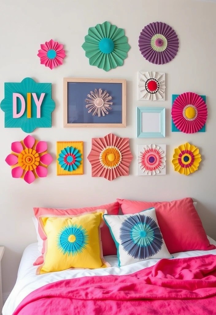 21 Dreamy Bedroom Makeovers That Cost Less Than $100 (You’ll Love #4!) - 8. DIY Wall Art