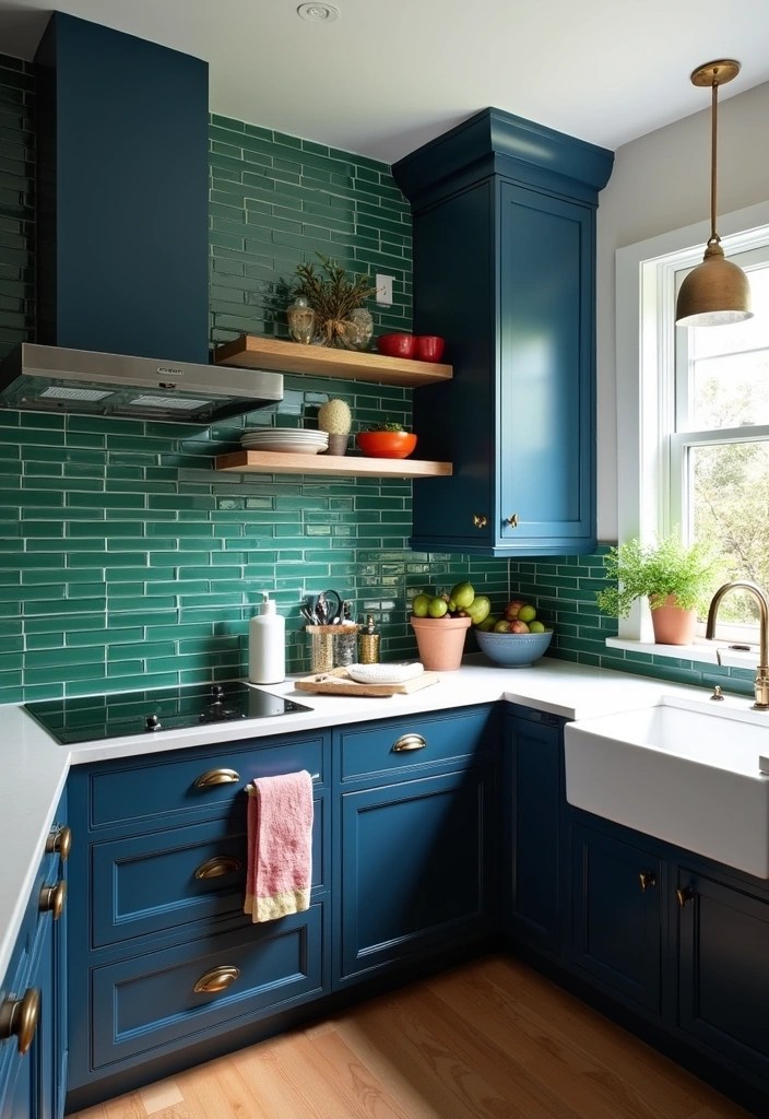 21 Stunning Kitchen Decor Trends You Need to Try in 2025 (You Won't Believe #8!) - 1. Bold Color Palettes