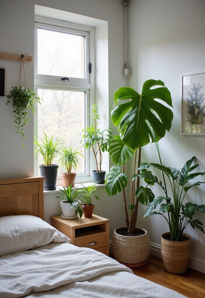 15 Dreamy Boho Bedroom Ideas That Will Transform Your Sleep Space into a Serene Oasis! - 6. Indoor Plants for a Breath of Fresh Air